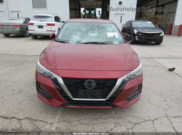 3N1AB8CV4MY279861 2021 NISSAN SENTRA Red უკანა სალონის ხედი
