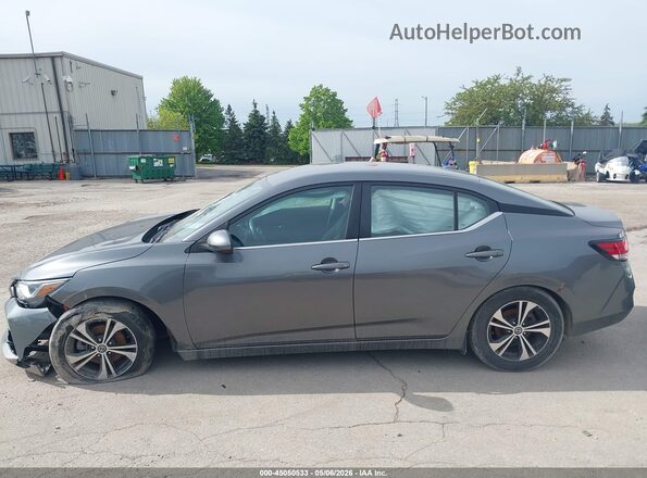 3N1AB8CV4MY287281 2021 NISSAN SENTRA Gray Rear interior view