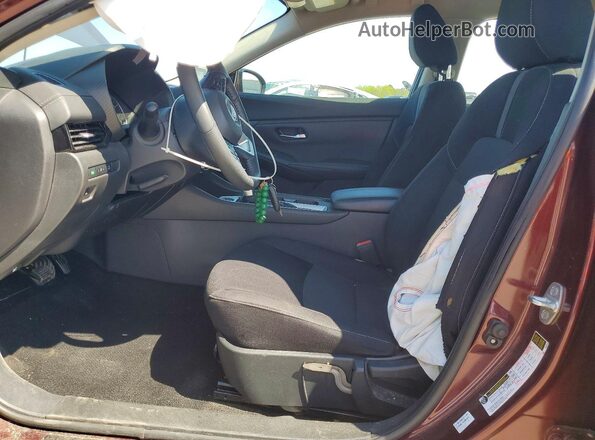 3N1AB8CV4PY243558 2023 NISSAN SENTRA Burgundy Widok wnętrza z przodu
