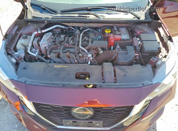 3N1AB8CV4PY243558 2023 NISSAN SENTRA Burgundy Widok wnętrza z tyłu