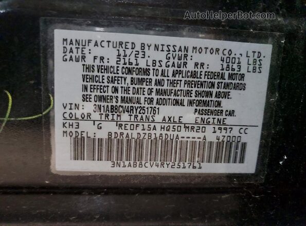 3N1AB8CV4RY251761 2024 NISSAN SENTRA Black 