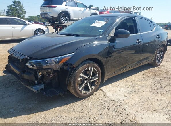3N1AB8CV4RY254529 2024 NISSAN SENTRA Черный Передняя левая четверть