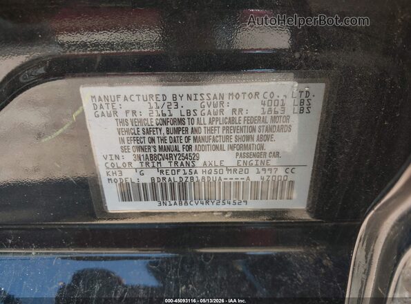 3N1AB8CV4RY254529 2024 NISSAN SENTRA Черный Вид подкапотного пространства