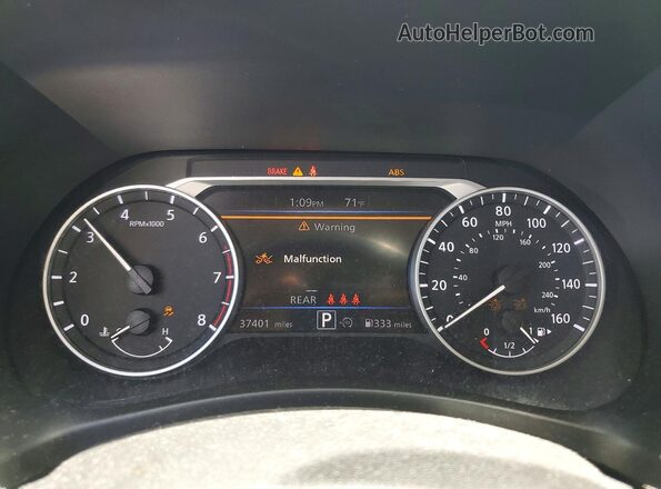 3N1AB8CV4RY298840 2024 NISSAN SENTRA White Instrument cluster view