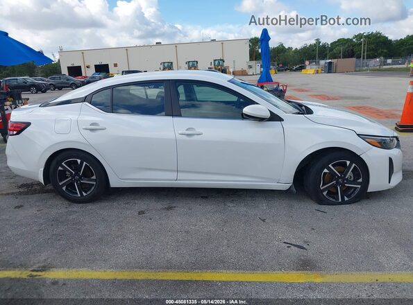 3N1AB8CV4SY216479 2025 NISSAN SENTRA White Widok zestawu wskaźników