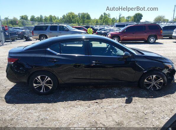 3N1AB8CV5NY264495 2022 NISSAN SENTRA Black Widok wnętrza z tyłu