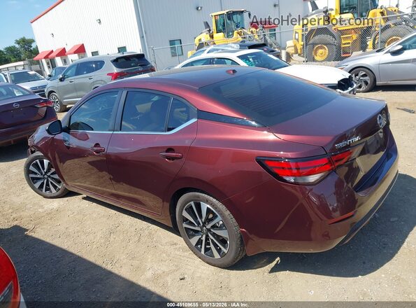 3N1AB8CV5SY221772 2025 NISSAN SENTRA Burgundy Vista interior de 360 grados