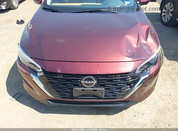 3N1AB8CV5SY221772 2025 NISSAN SENTRA Burgundy Vista del cuadro de instrumentos