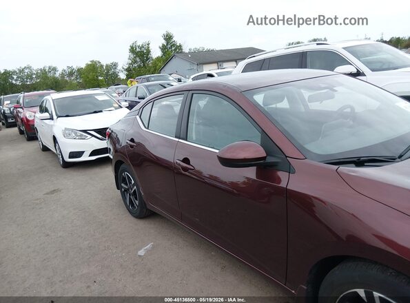 3N1AB8CV5SY317000 2025 NISSAN SENTRA Maroon Սալոնի հետևի տեսք