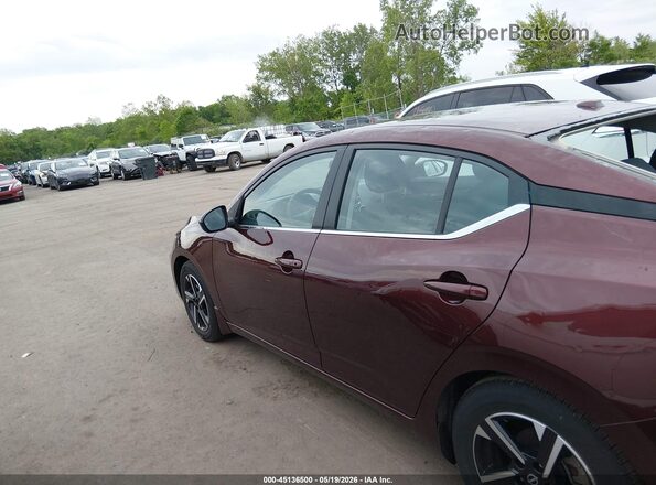 3N1AB8CV5SY317000 2025 NISSAN SENTRA Maroon Սալոնի 360 աստիճան տեսք