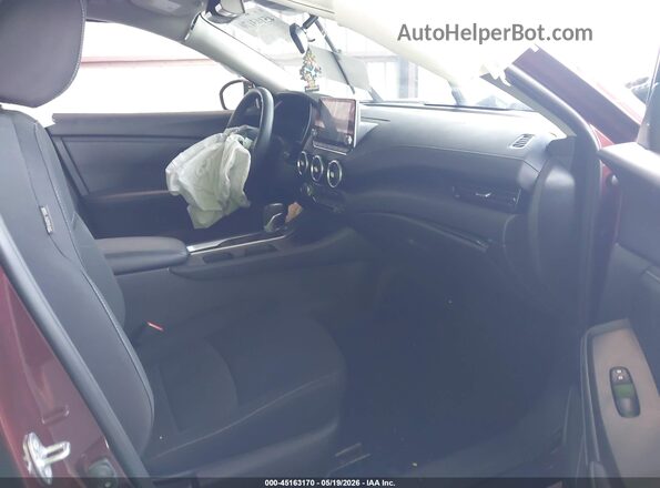 3N1AB8CV5SY323119 2025 NISSAN SENTRA Burgundy წინა სალონის ხედი