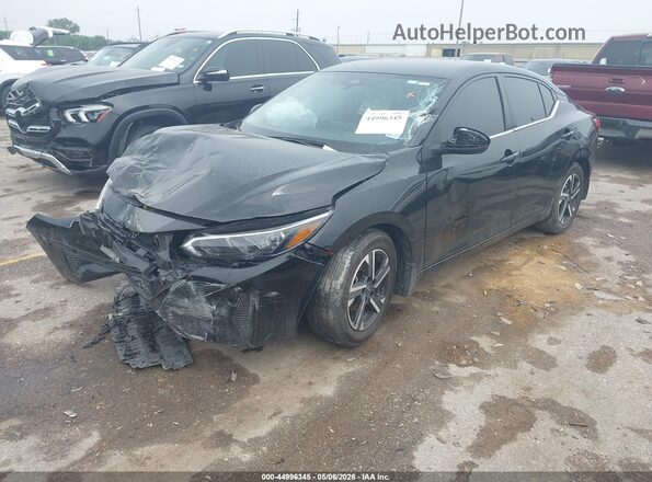 3N1AB8CV5SY326568 2025 NISSAN SENTRA Black Vista tres cuartos delantera izquierda