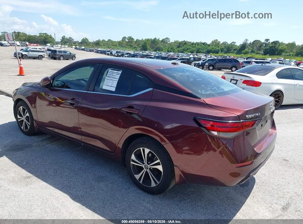 3N1AB8CV6LY228750 2020 NISSAN SENTRA Burgundy Rear left