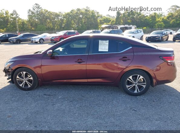 3N1AB8CV6LY228750 2020 NISSAN SENTRA Burgundy 360 interior view