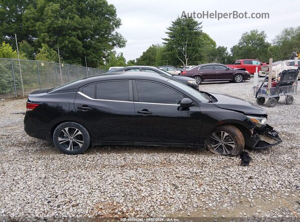 3N1AB8CV6MY201680 2021 NISSAN SENTRA Black Widok wnętrza z tyłu