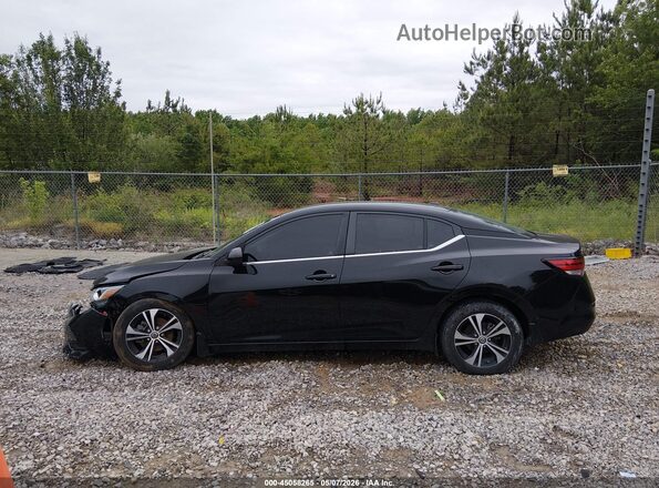 3N1AB8CV6MY201680 2021 NISSAN SENTRA Black Widok wnętrza 360 stopni
