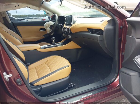 3N1AB8CV6MY291378 2021 NISSAN SENTRA Burgundy Widok wnętrza z przodu