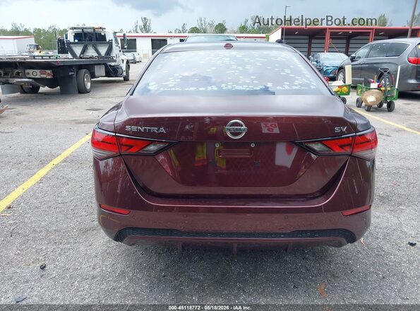 3N1AB8CV6MY291378 2021 NISSAN SENTRA Burgundy 