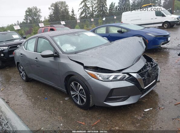 3N1AB8CV6MY303433 2021 NISSAN SENTRA Gray Սալոնի հետևի տեսք