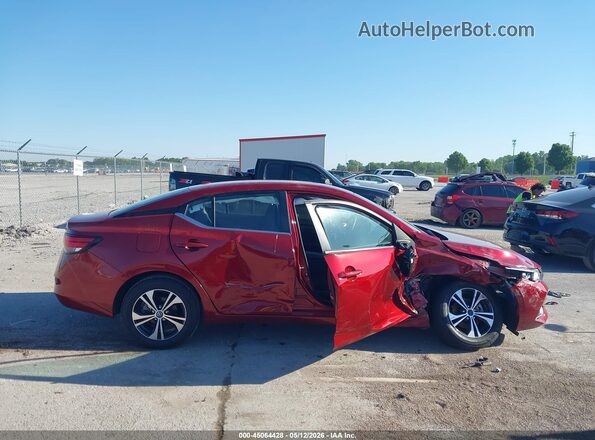 3N1AB8CV6PY279042 2023 NISSAN SENTRA Red Vista interior trasera