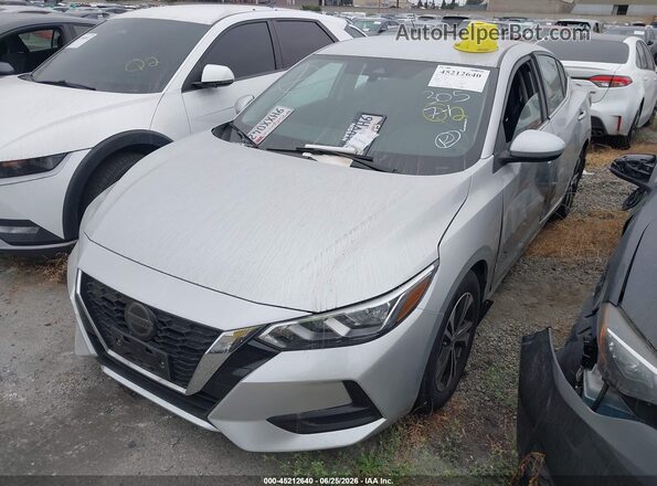 3N1AB8CV6PY324111 2023 NISSAN SENTRA Silver Vista tres cuartos delantera izquierda