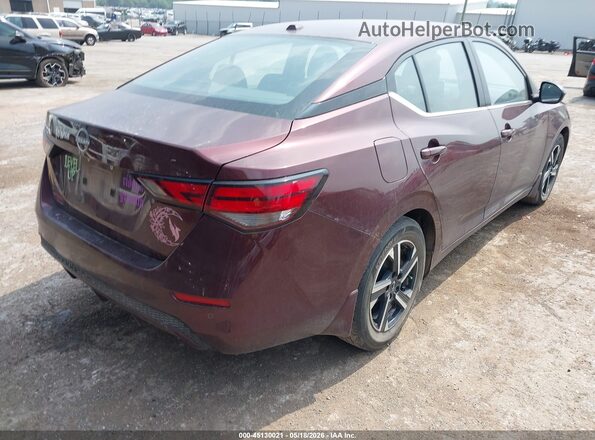 3N1AB8CV6SY325445 2025 NISSAN SENTRA Maroon Rear right