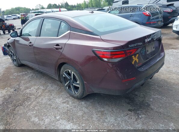 3N1AB8CV6SY325445 2025 NISSAN SENTRA Maroon Rear left