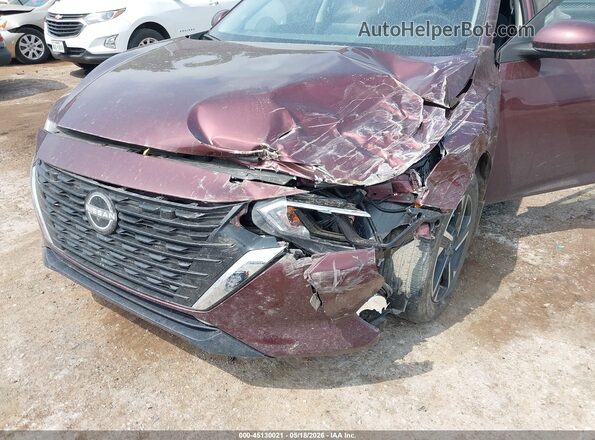 3N1AB8CV6SY325445 2025 NISSAN SENTRA Maroon Front view