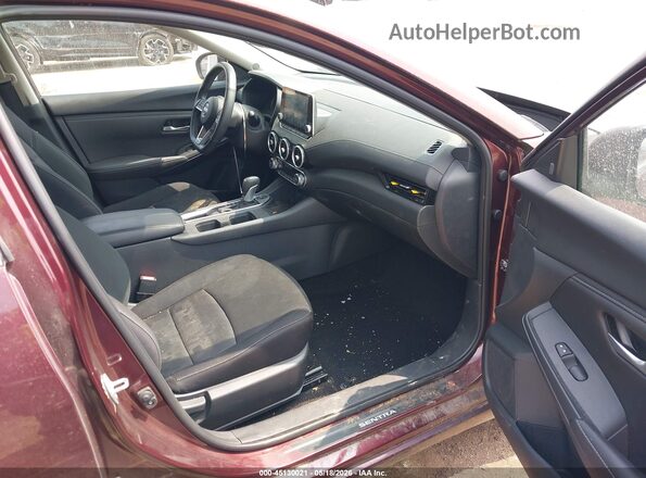 3N1AB8CV6SY325445 2025 NISSAN SENTRA Maroon Front interior view