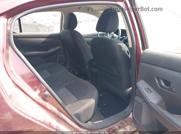 3N1AB8CV6SY325445 2025 NISSAN SENTRA Maroon VIN sticker view