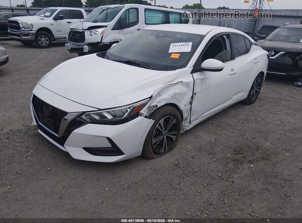 3N1AB8CV7MY324789 2021 NISSAN SENTRA White Vista tres cuartos delantera izquierda