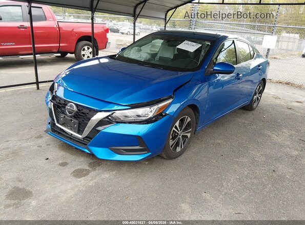 3N1AB8CV7PY228374 2023 NISSAN SENTRA Blue Przód lewy