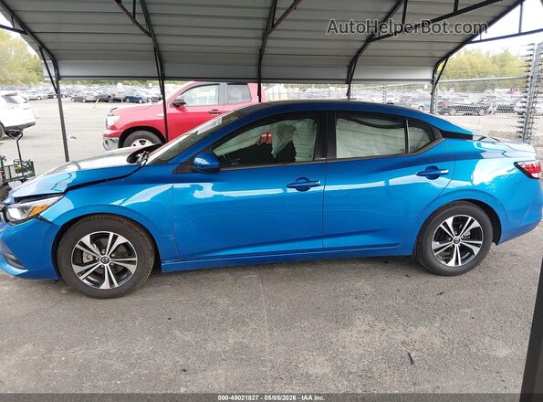 3N1AB8CV7PY228374 2023 NISSAN SENTRA Blue Widok wnętrza 360 stopni