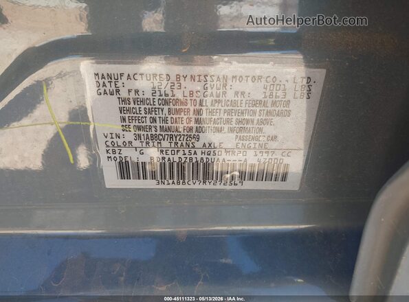 3N1AB8CV7RY272569 2024 NISSAN SENTRA Gray Widok komory silnika
