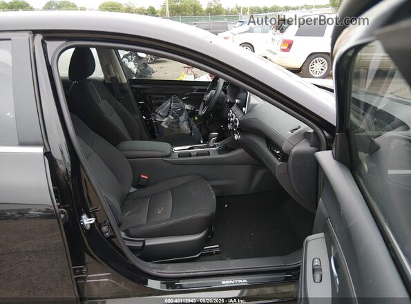 3N1AB8CV7SY399960 2025 NISSAN SENTRA Black Widok wnętrza z przodu