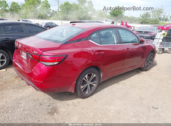 3N1AB8CV8MY242635 2021 NISSAN SENTRA Burgundy Задня права чверть