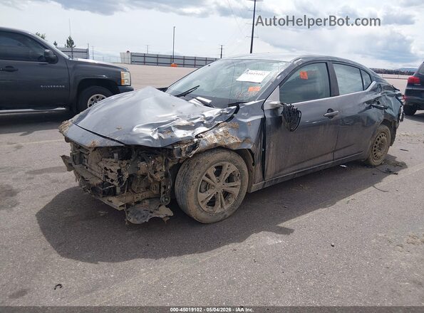 3N1AB8CV8MY303689 2021 NISSAN SENTRA Gray წინა მარცხენა ხედი სამი მეოთხედიდან
