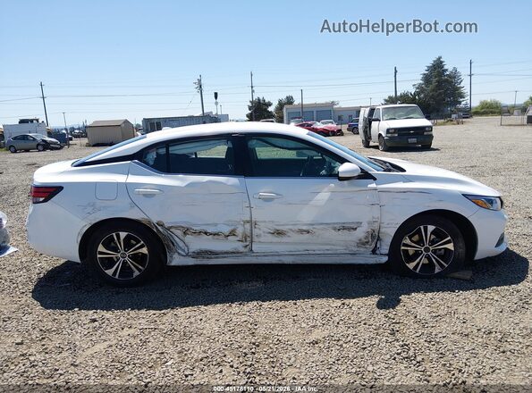 3N1AB8CV8PY244521 2023 NISSAN SENTRA White Widok wnętrza z tyłu