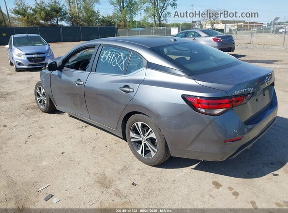 3N1AB8CV9MY318721 2021 NISSAN SENTRA Gray Trasero izquierdo