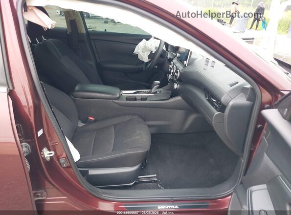 3N1AB8CV9PY322305 2023 NISSAN SENTRA Burgundy Widok wnętrza z przodu