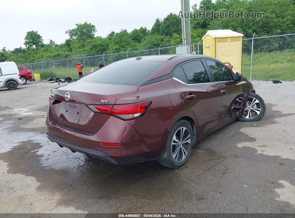 3N1AB8CV9PY322305 2023 NISSAN SENTRA Burgundy Tył prawy