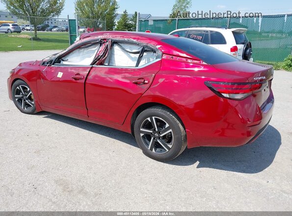 3N1AB8CV9SY220415 2025 NISSAN SENTRA Red უკანა მარცხენა