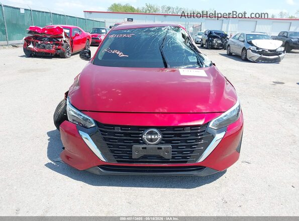 3N1AB8CV9SY220415 2025 NISSAN SENTRA Red ხელსაწყოთა პანელის ხედი