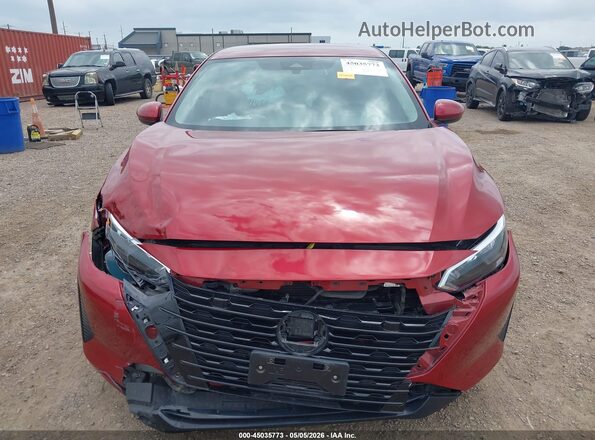 3N1AB8CV9SY245346 2025 NISSAN SENTRA Красный Вид спереди