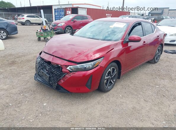 3N1AB8CV9SY245346 2025 NISSAN SENTRA Красный Передняя левая четверть