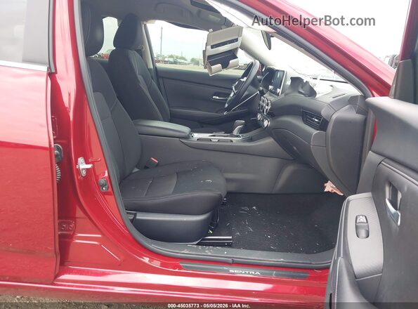 3N1AB8CV9SY245346 2025 NISSAN SENTRA Красный Вид салона спереди