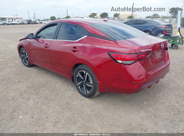 3N1AB8CV9SY245346 2025 NISSAN SENTRA Красный Задняя левая четверть