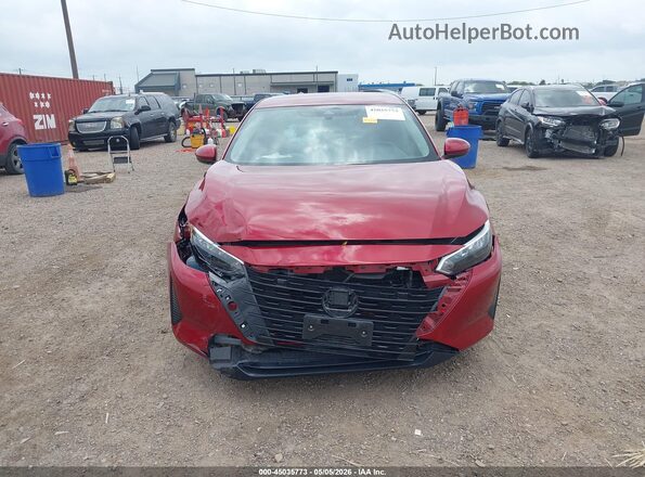 3N1AB8CV9SY245346 2025 NISSAN SENTRA Красный Вид щитка приборов