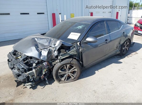 3N1AB8CVXLY278745 2020 NISSAN SENTRA Gray წინა მარცხენა ხედი სამი მეოთხედიდან