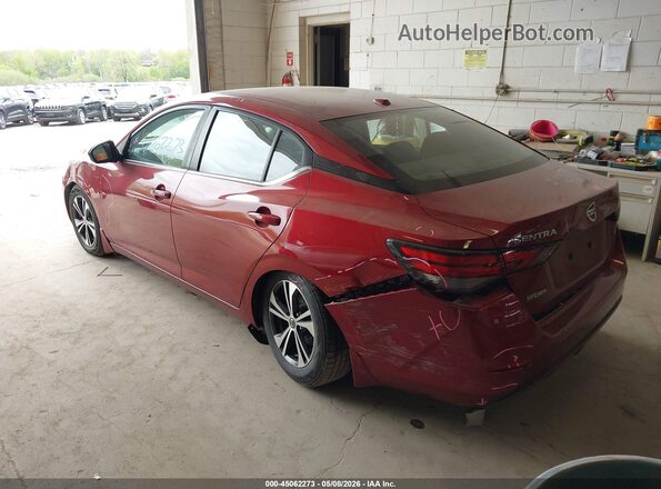 3N1AB8CVXLY286537 2020 NISSAN SENTRA Red Trasero izquierdo